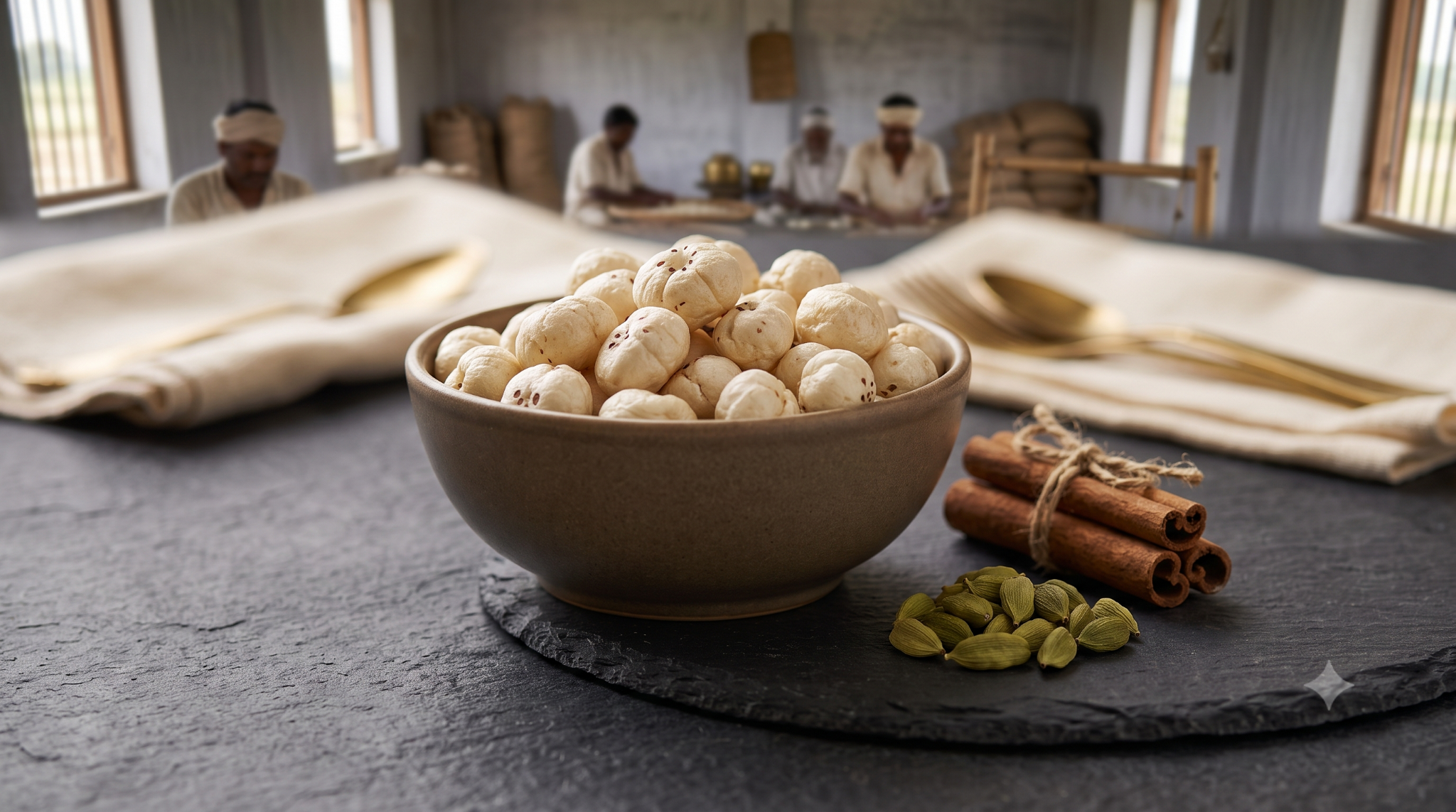 Traditional preparation of makhana