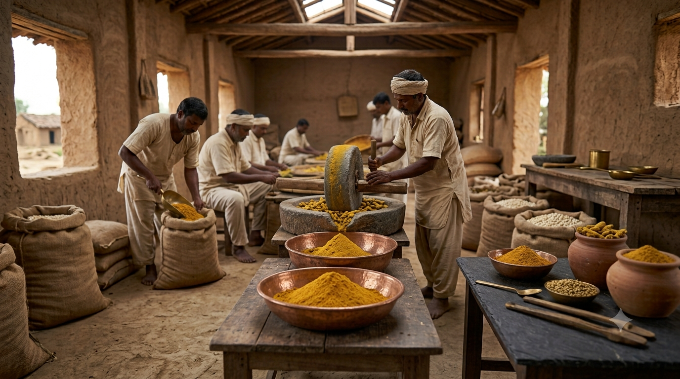 Turmeric processing